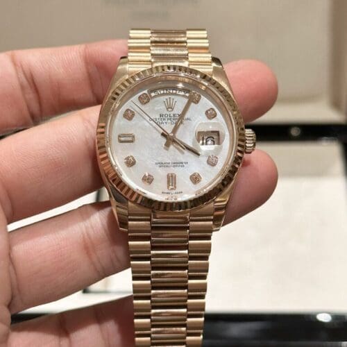 Rolex Day-Date Mother of Pearl Rose Gold EW Factory 36mm